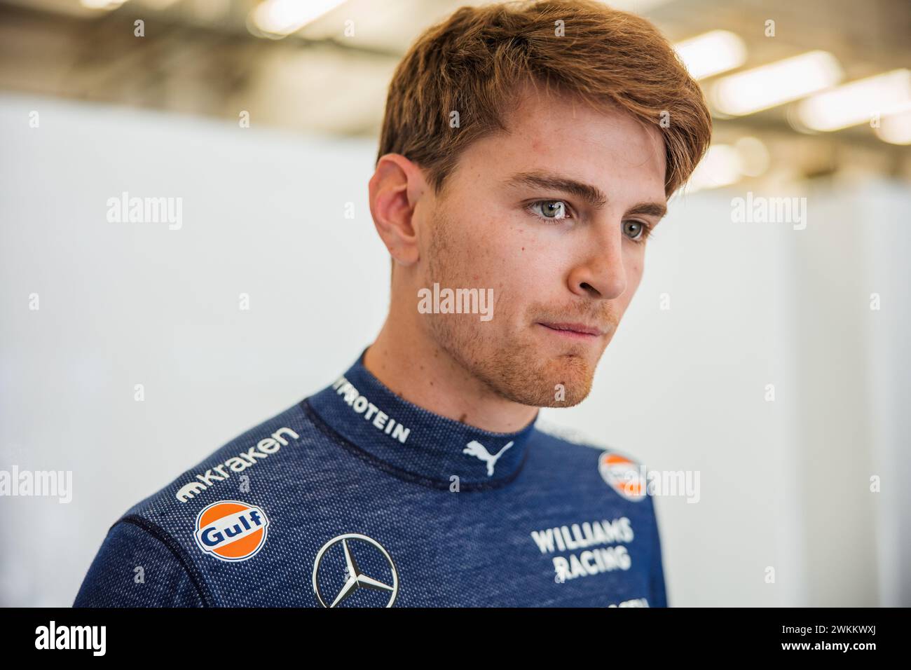 Sakhir, Bahrain. Februar 2024. Logan Sargeant (USA) Williams Racing. 21.02.2024. Formel-1-Test, Sakhir, Bahrain, Tag 1. Das Foto sollte lauten: XPB/Alamy Live News. Stockfoto