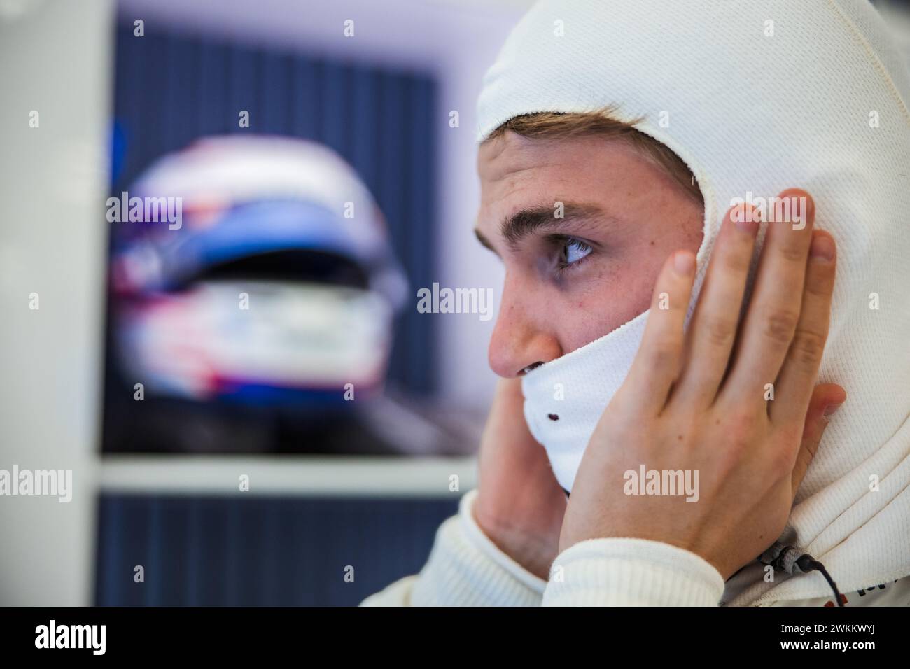 Sakhir, Bahrain. Februar 2024. Logan Sargeant (USA) Williams Racing. 21.02.2024. Formel-1-Test, Sakhir, Bahrain, Tag 1. Das Foto sollte lauten: XPB/Alamy Live News. Stockfoto