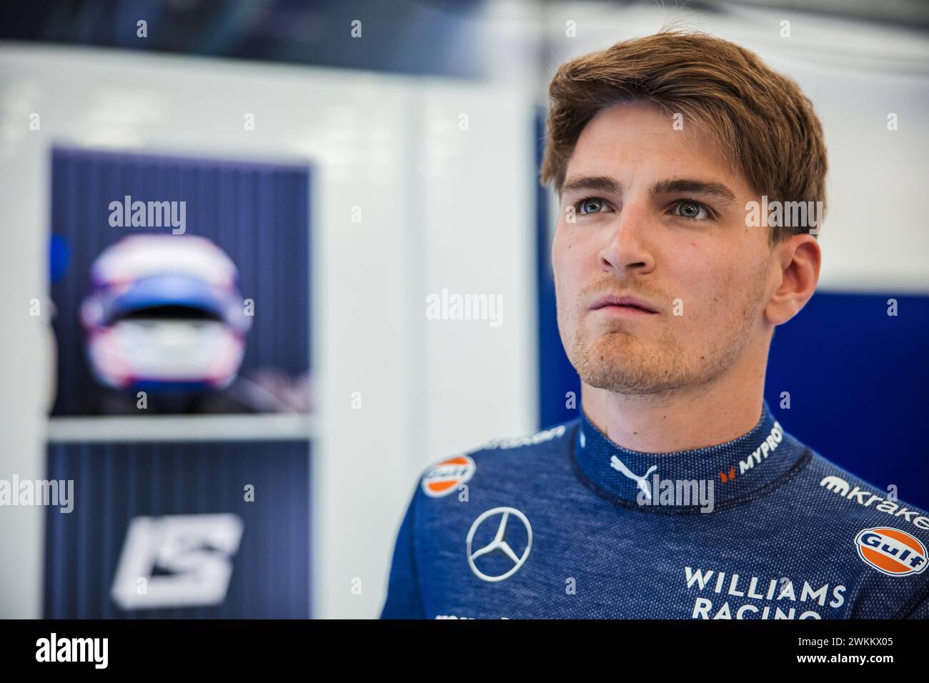 Sakhir, Bahrain. Februar 2024. Logan Sargeant (USA) Williams Racing. 21.02.2024. Formel-1-Test, Sakhir, Bahrain, Tag 1. Das Foto sollte lauten: XPB/Alamy Live News. Stockfoto