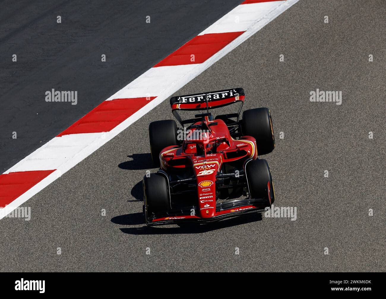 Sakhir, Bahrain. Februar 2024. F1-Vorsaisontests in Bahrain auf dem Bahrain International Circuit am 21. Februar 2024 in Sakhir, Bahrain. (Foto von HOCH ZWEI) Credit: dpa/Alamy Live News Stockfoto