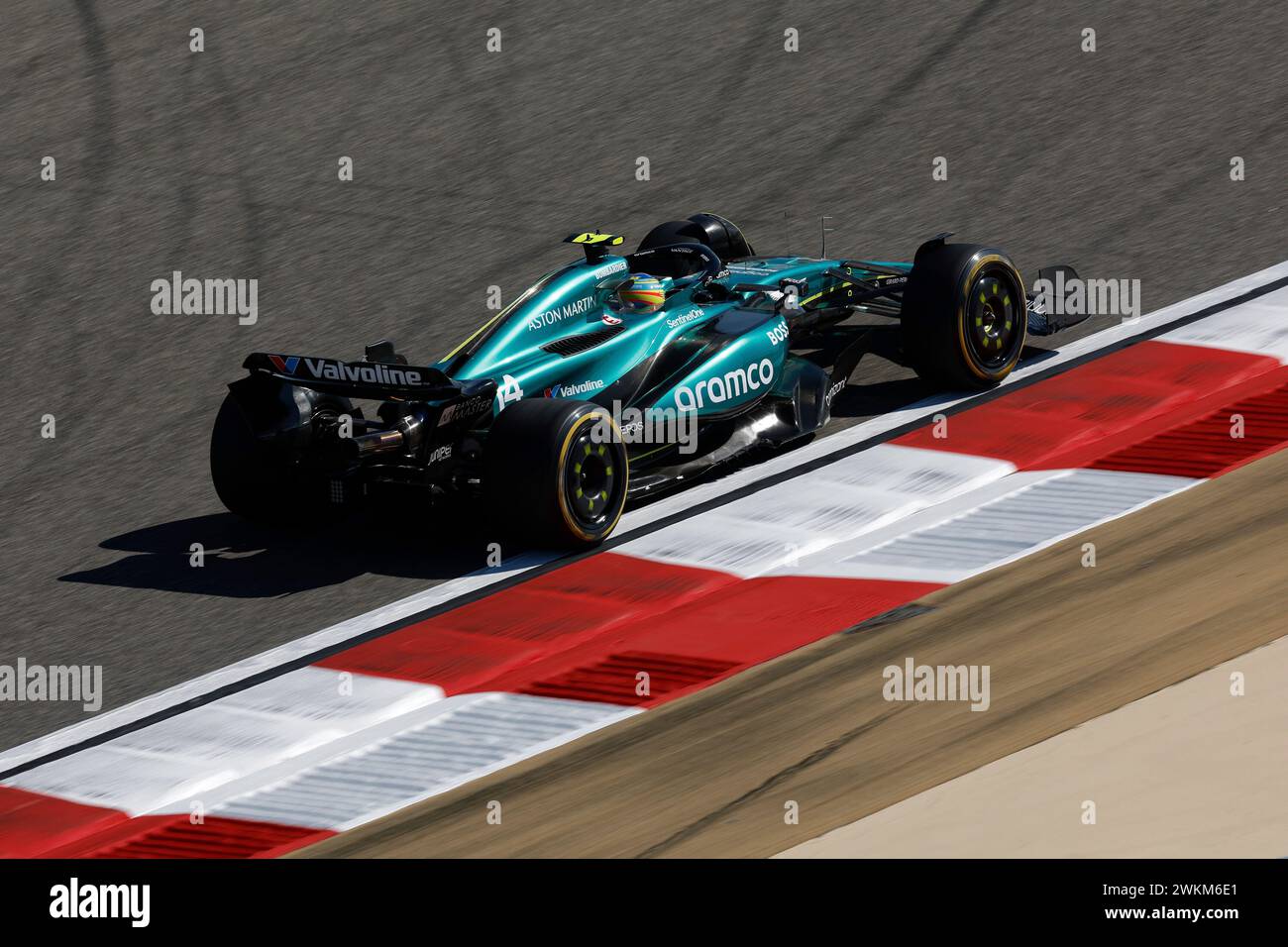 Sakhir, Bahrain. Februar 2024. F1-Vorsaisontests in Bahrain auf dem Bahrain International Circuit am 21. Februar 2024 in Sakhir, Bahrain. (Foto von HOCH ZWEI) Credit: dpa/Alamy Live News Stockfoto