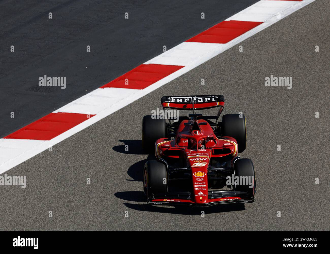 Sakhir, Bahrain. Februar 2024. F1-Vorsaisontests in Bahrain auf dem Bahrain International Circuit am 21. Februar 2024 in Sakhir, Bahrain. (Foto von HOCH ZWEI) Credit: dpa/Alamy Live News Stockfoto
