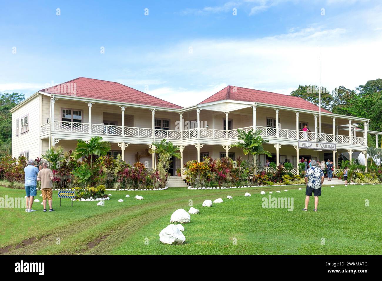 Vailima Plantation Home (Robert Louis Stevenson Museum), Vailima Botanische Gärten, Apia, Upolu Island, Samoa Stockfoto