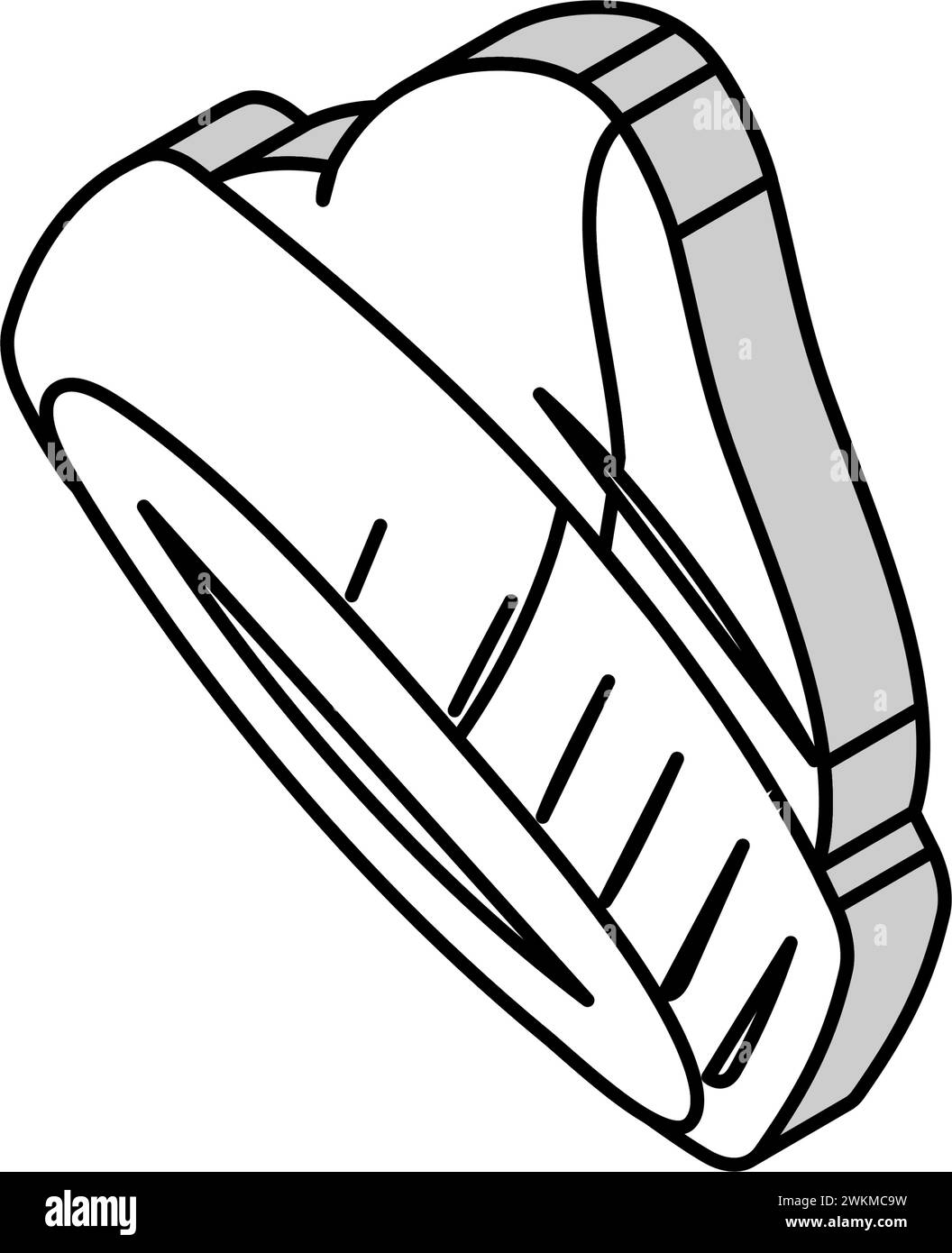 Isometrische Icon-Vektor-Illustration der Wintermütze Stock Vektor