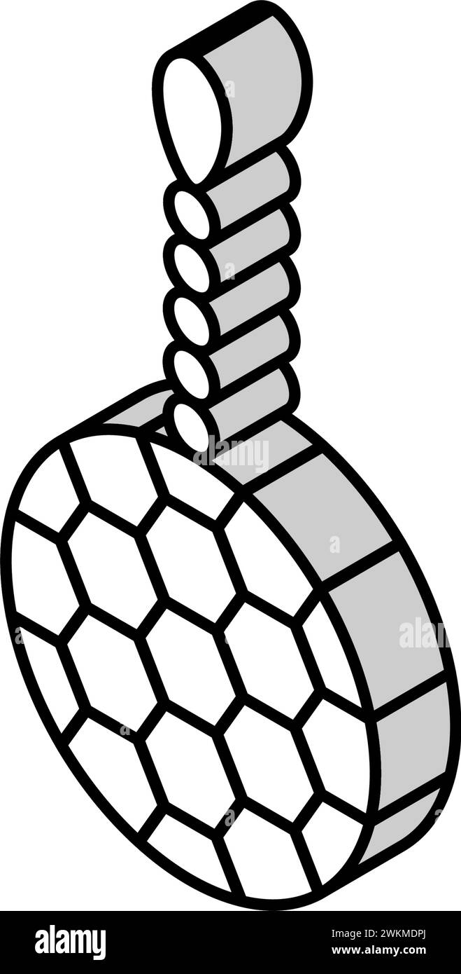 Spielzeug Papagei Vogel isometrische Icon Vektor Illustration Stock Vektor