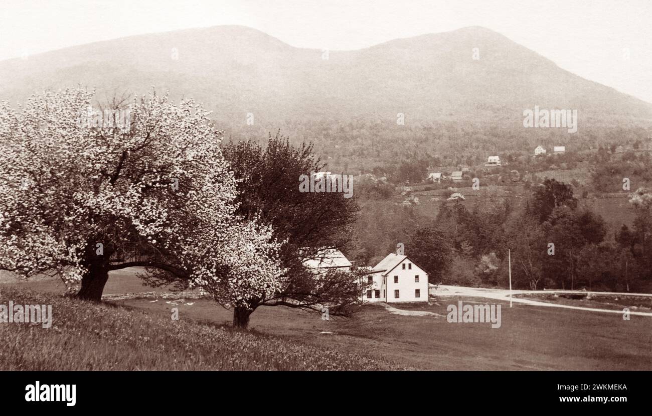 Northfield, Massachusetts, Farm des US-amerikanischen Evangelisten Dwight L. Moody (1837–1899). Stockfoto