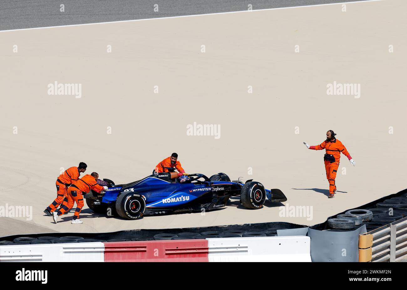 SARGEANT Logan (usa), Williams Racing FW46, Porträt während der Formel 1 Aramco Vorsaisontests 2024 der FIA Formel 1 Weltmeisterschaft 2024 vom 21. Bis 23. Februar 2024 auf dem Bahrain International Circuit in Sakhir, Bahrain Stockfoto