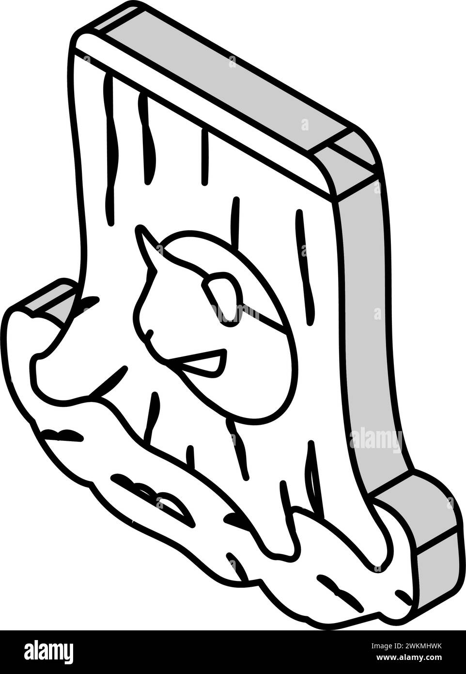 Hamster Haustierhaus isometrische Icon Vektor Illustration Stock Vektor