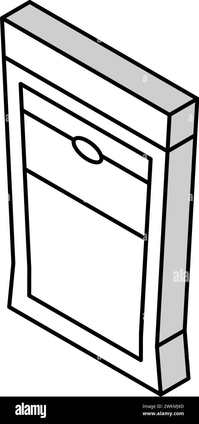 Hamster Bettwäsche Haustier isometrische Icon Vektor Illustration Stock Vektor