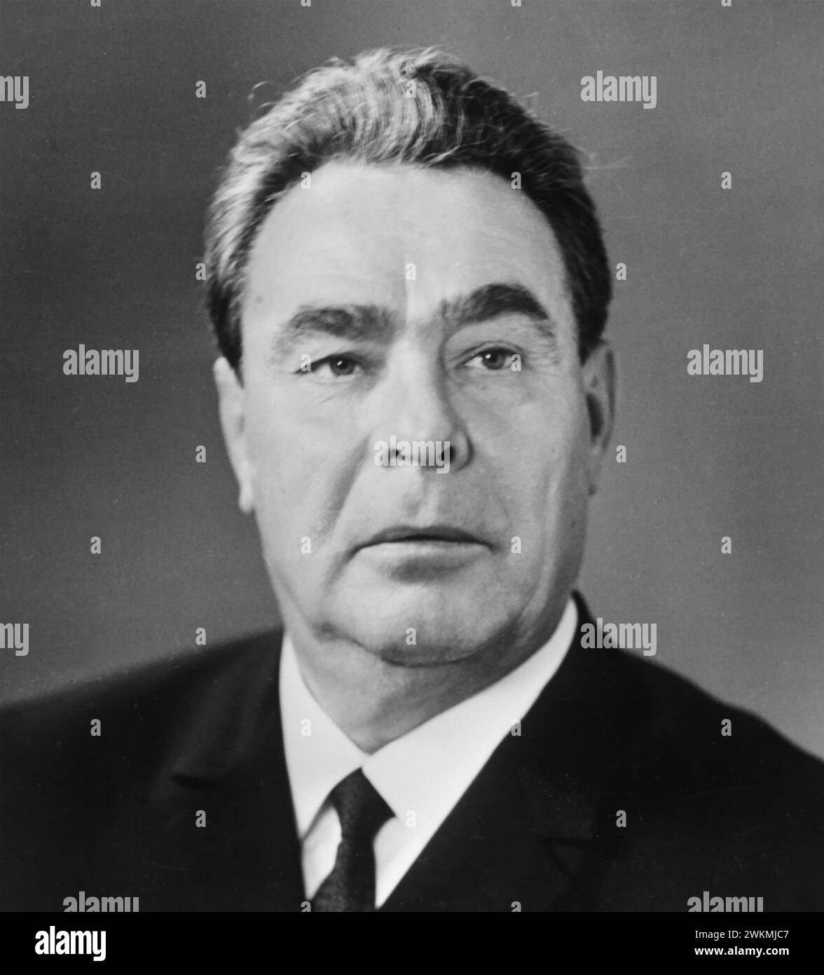 LEONID BRESCHNEW (1906–1982) sowjetischer russischer Politiker und kommunistischer Parteisekretär hier im Jahr 1972. Stockfoto
