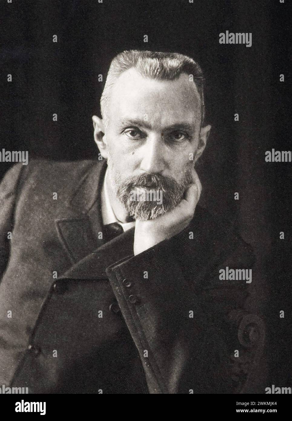 PIERRE CURIE (1859-1906) französischer Physiker um 1905 Stockfoto