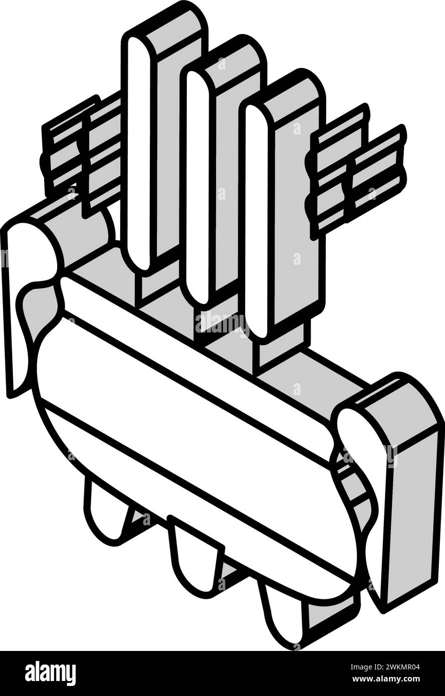 daoistischer Weihrauch taoismus Isometrie Vektor Illustration Stock Vektor