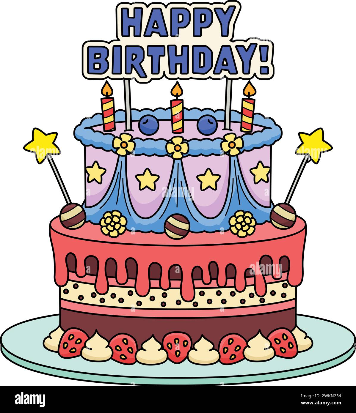 Pastell 'Happy Birthday' Pinnwand-Set – 49 Süße Papierausschnitte Mit Klebepunkten