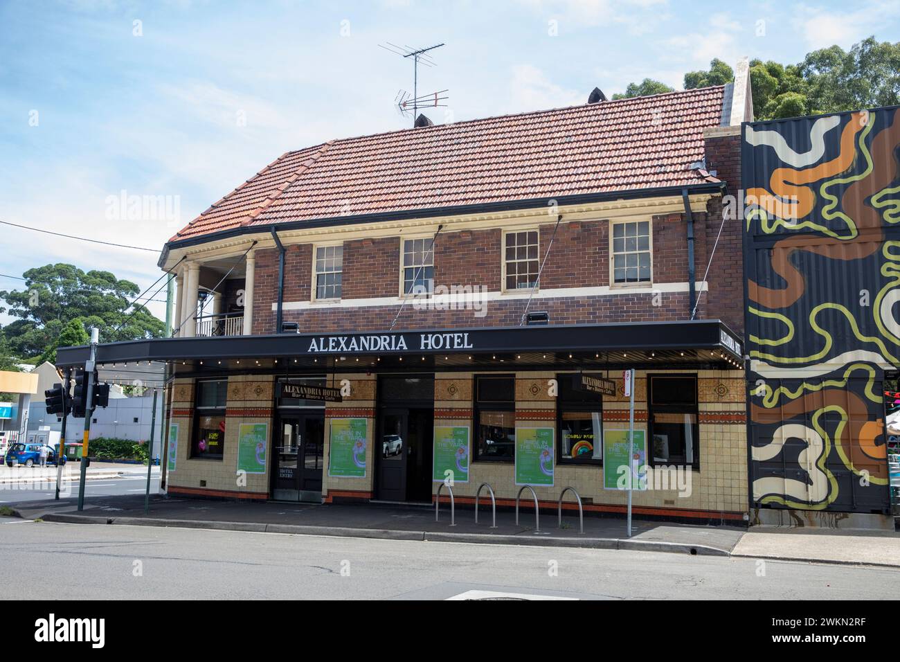 Sydney Pub, das Alexandria Hotel Public House, das der Merivale Group gehört, in Redfern, Sydney, NSW, Australien, 2024 Stockfoto