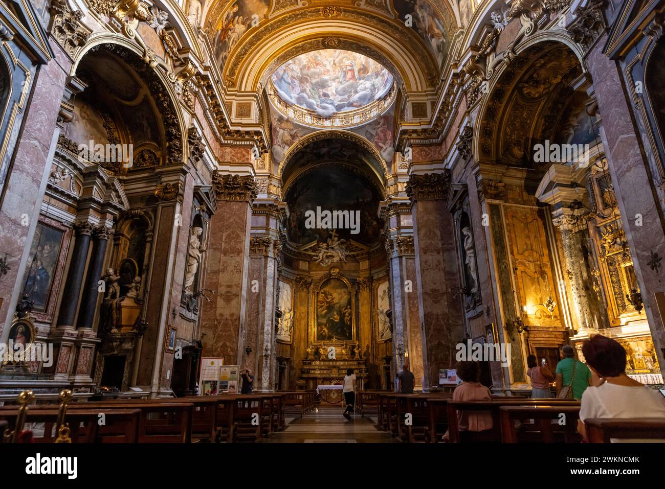 Santa Maria dei Miracoli in Rom, Italien. Stockfoto