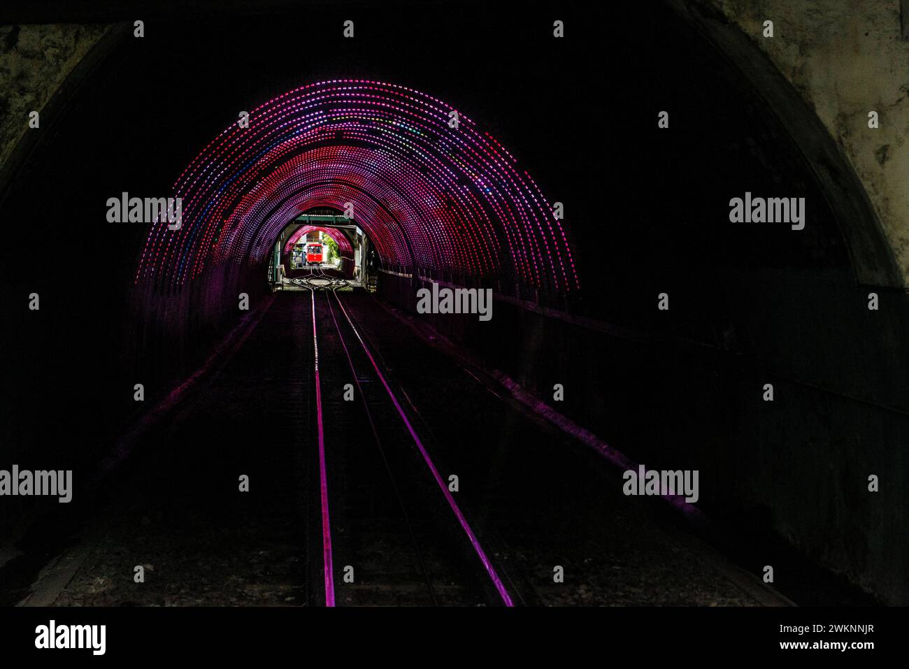 Cable Car Tunnel, Wellington, Neuseeland Stockfoto