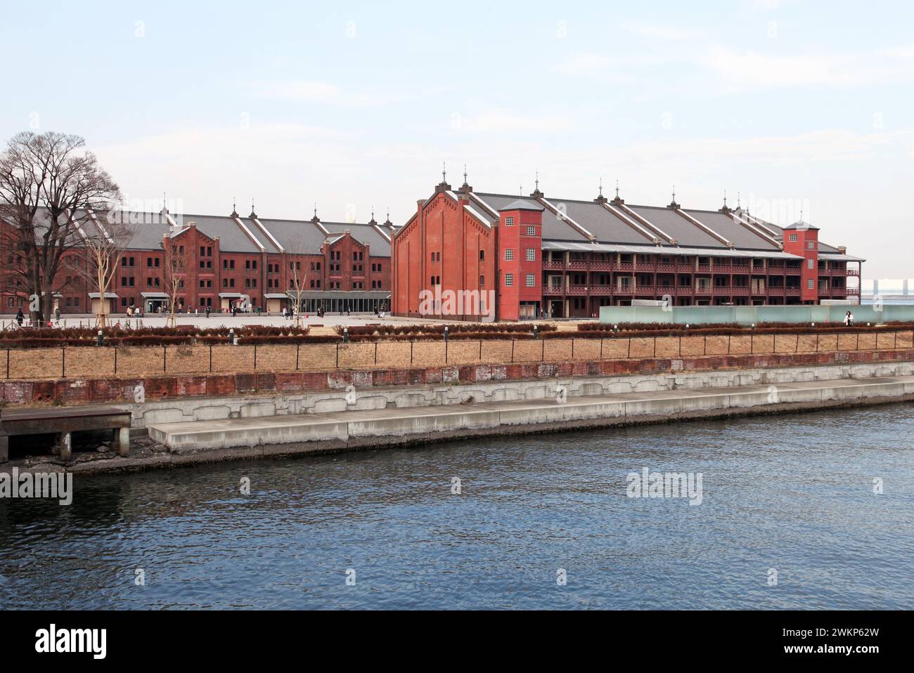 Das Red Brick Warehouse ist ein historisches Gebäude in Yokohama, Japan. Stockfoto