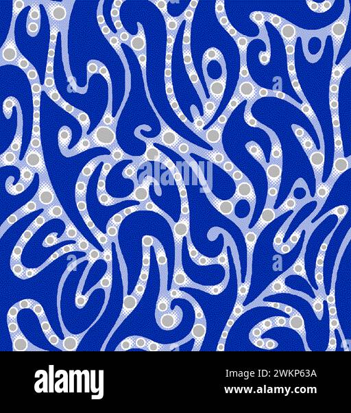 Mehrfarbig dekorierte Handzeichnung gerendert gezeichnet ornamental auf dem gesamten Basishintergrund Wiederholungsmuster geometrische Textur Grenze ethnischer Stamm erstellen Stock Vektor