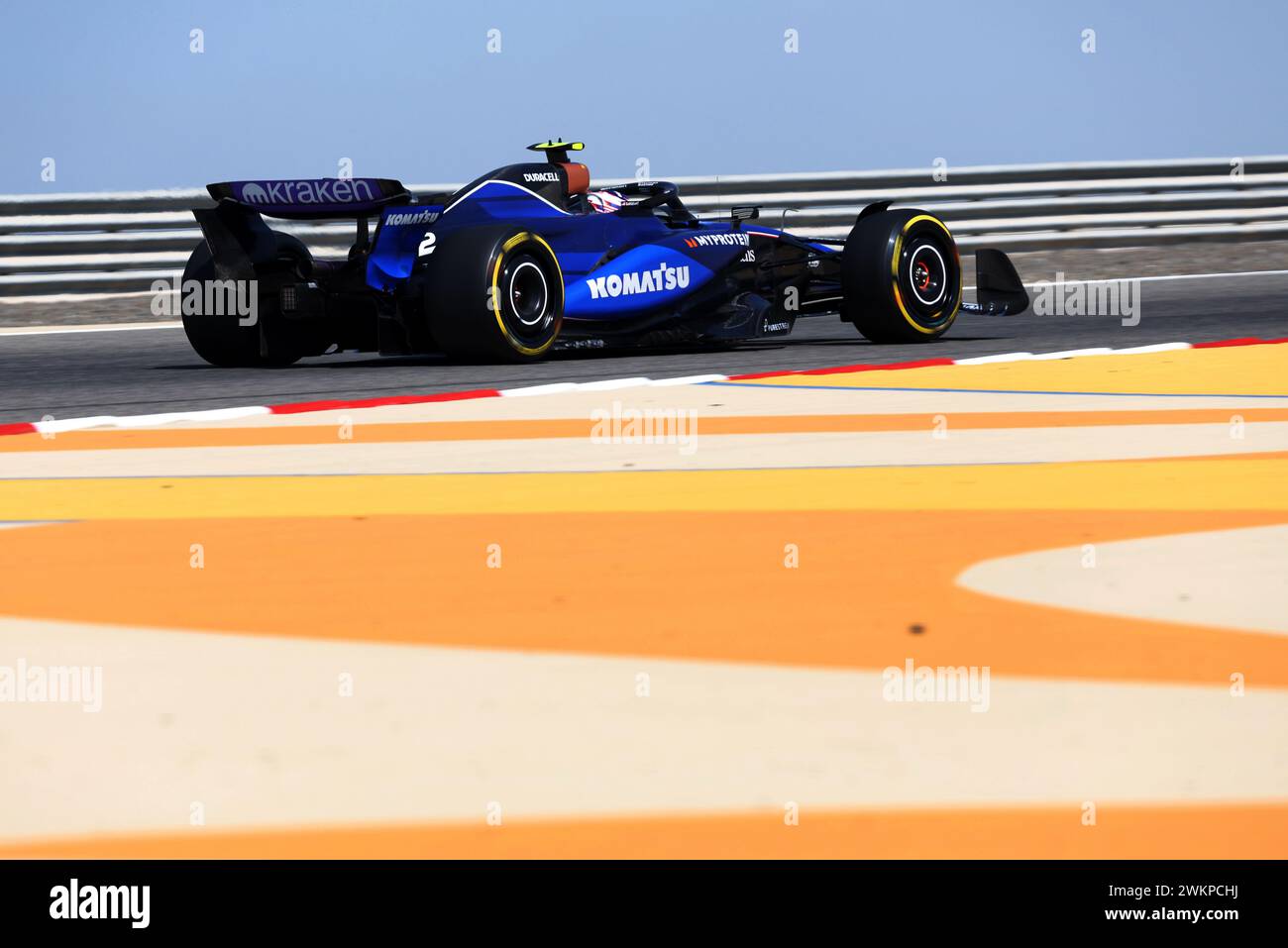 Sakhir, Bahrain. Februar 2024. Logan Sargeant (USA) Williams Racing FW46. 22.02.2024. Formel-1-Test, Sakhir, Bahrain, Tag Zwei. Das Foto sollte lauten: XPB/Alamy Live News. Stockfoto