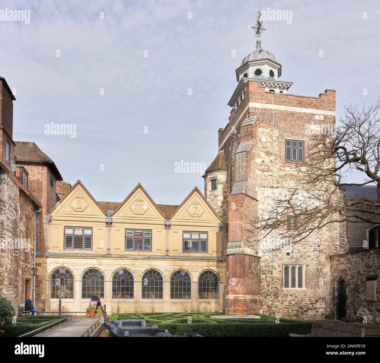 Charterhouse Kapelle und Museum, London, England. Stockfoto
