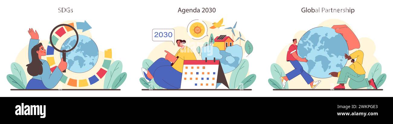 Agenda 2030 obbiettivi kaufen Alamy