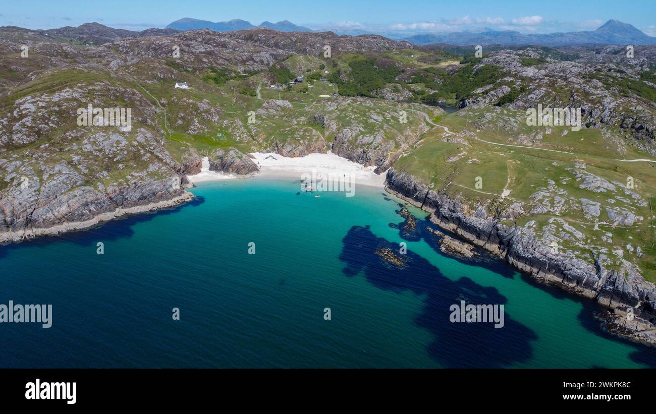 Achmelvich Beach, Schottland Stockfoto