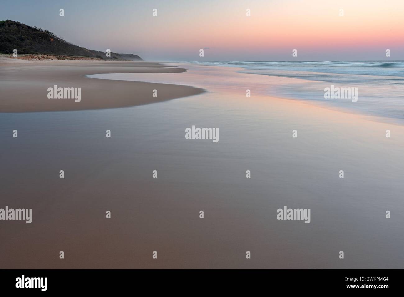 78 Mile Beach auf Fraser Island, Weltkulturerbe-Weltkulturerbe. Stockfoto