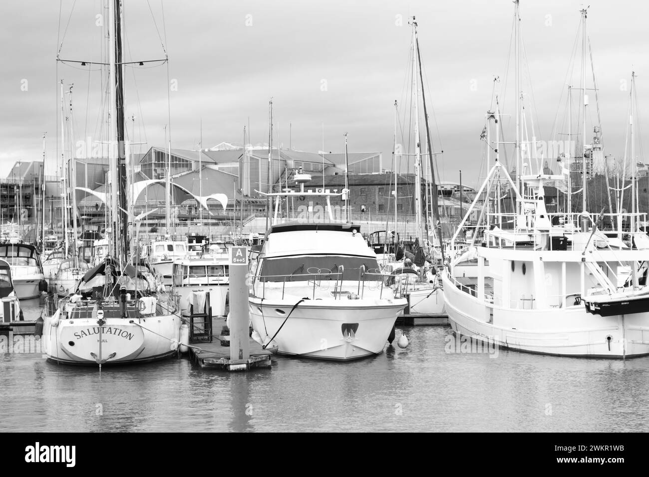 Die neue Marina Area in Hull, Yorkshire, Großbritannien Stockfoto