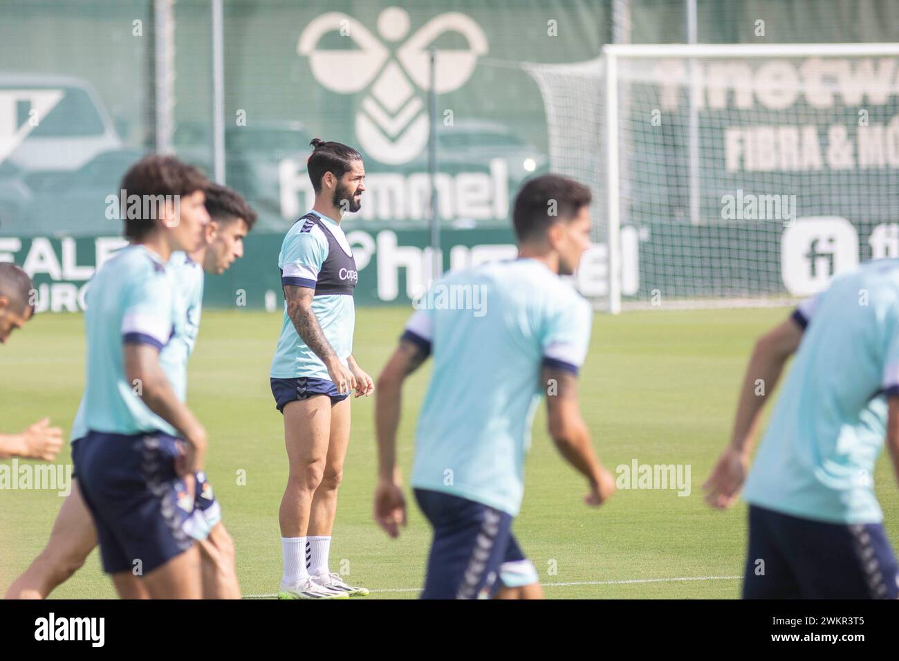 Sevilla, 16.08.2023. Richtiges Betis-Training in der Sportstadt. Foto: Juan Flores. ARCHSEV. Quelle: Album / Archivo ABC / Juan Flores Stockfoto
