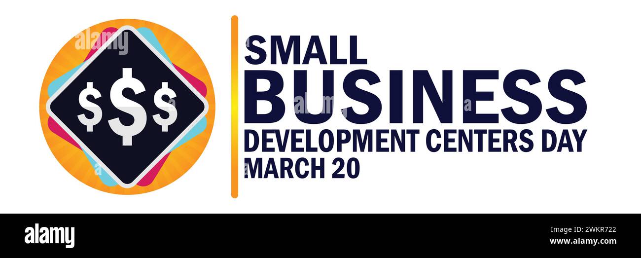 Small Business Development Center Day. Geeignet für Grußkarten, Poster und Banner. Stock Vektor