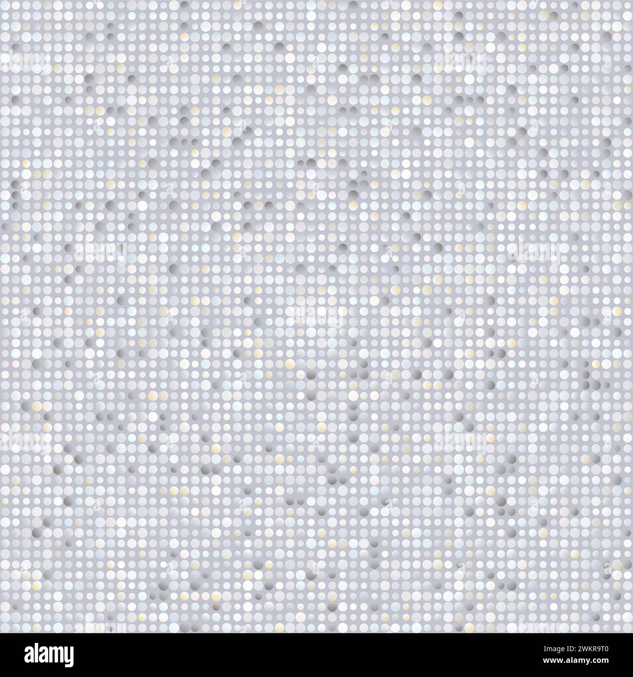 Musterdesign. Verlaufende Kreise in mehreren Farben. Hellgrau, blassblau, silber, stahlgrau. Bezaubernde Vektordarstellung. Stock Vektor