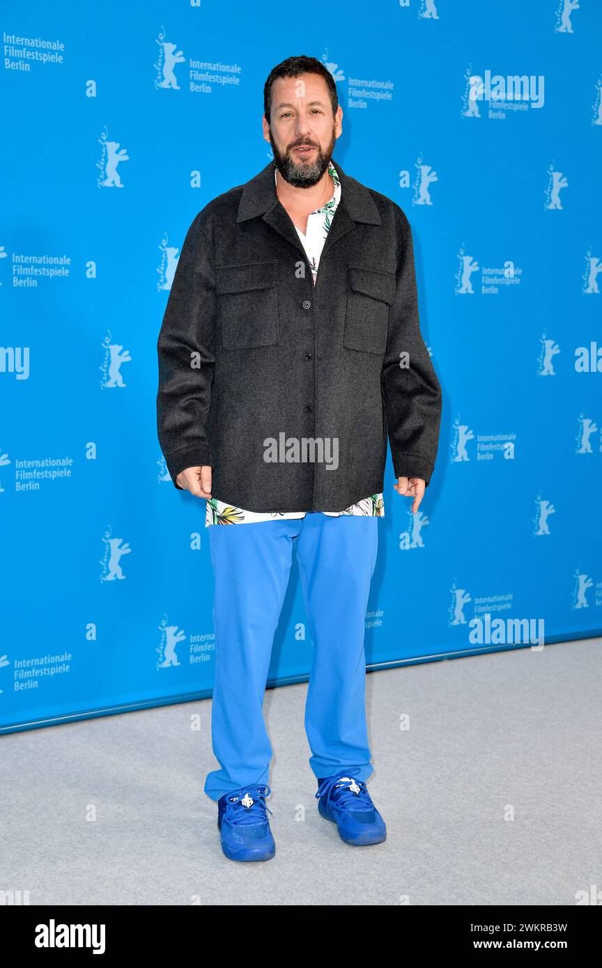 Adam Sandler beim Photocall zum Kinofilm 'Spaceman' auf der Berlinale 2024 / 74. Internationale Filmfestspiele Berlin im Hotel Grand Hyatt. Berlin, 21.02.2024 Stockfoto