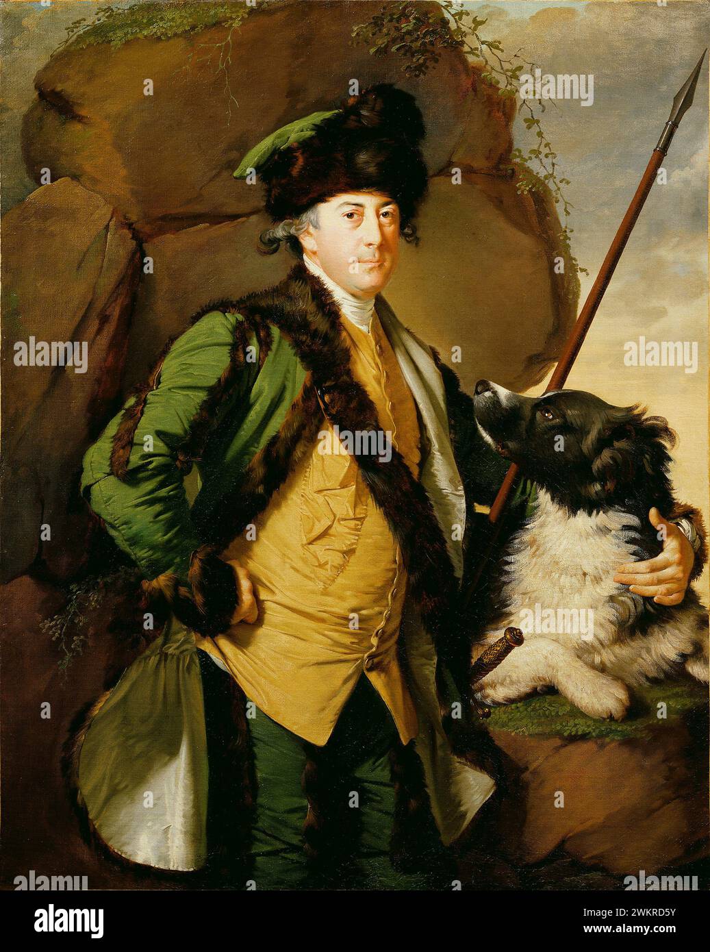 John Whetham aus Kirklington; Joseph Wright aus Derby (Englisch, 1734 - 1797); ca. 1779 - 1780; Öl auf Leinwand; 127 x 101,6 cm (50 x 40 Zoll); 85.PA.221 Stockfoto