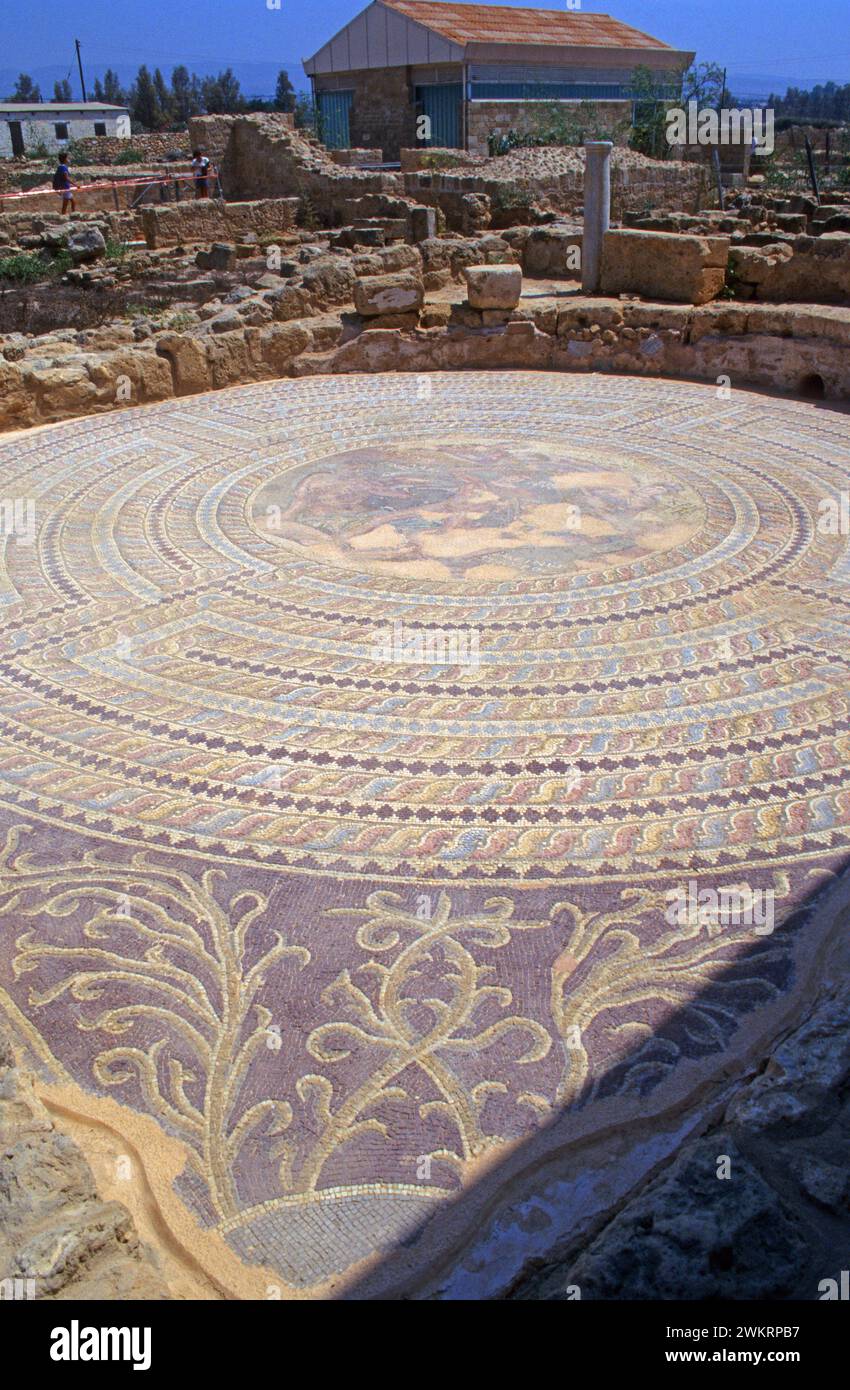 Die Mosaike von Paphos Stockfoto