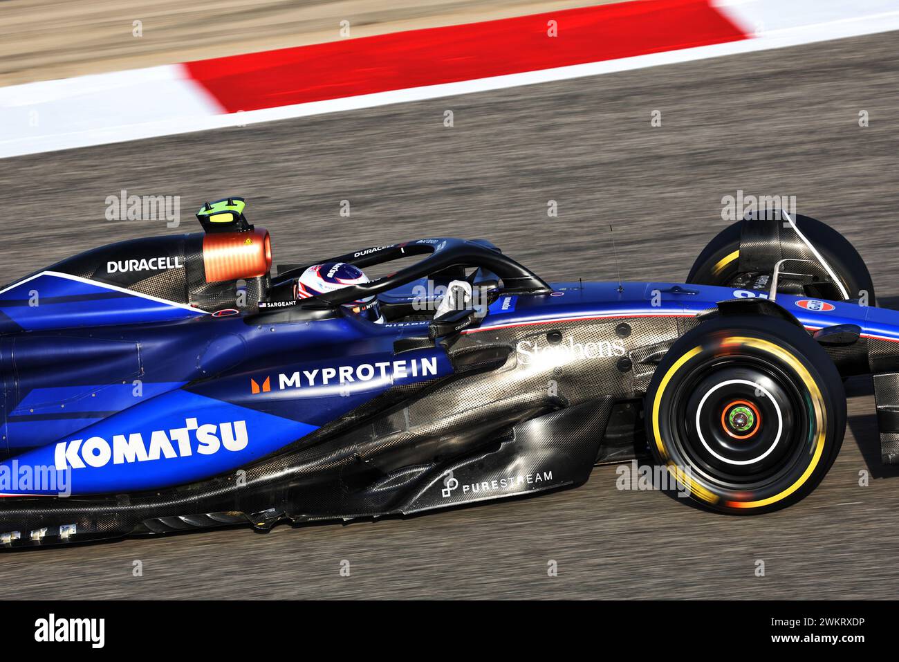 Sakhir, Bahrain. Februar 2024. Logan Sargeant (USA) Williams Racing FW46. 22.02.2024. Formel-1-Test, Sakhir, Bahrain, Tag Zwei. Das Foto sollte lauten: XPB/Alamy Live News. Stockfoto