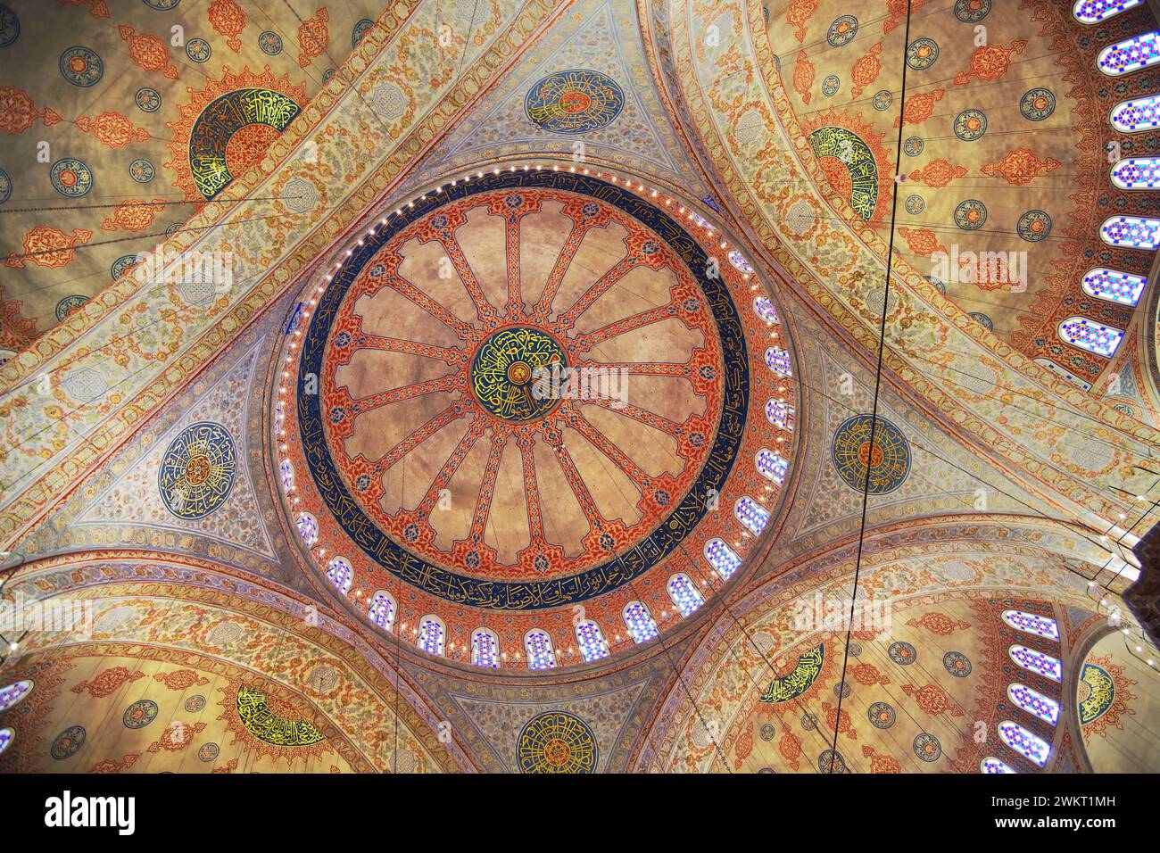 Istanbul, Türkei - 11. Dezember 2023: Berühmte mittelalterliche Blaue Moschee, Istanbul, Türkei Stockfoto