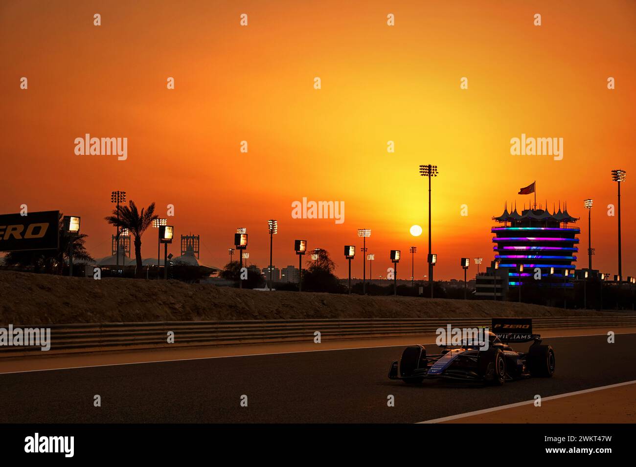 Sakhir, Bahrain. Februar 2024. Logan Sargeant (USA) Williams Racing FW46. 22.02.2024. Formel-1-Test, Sakhir, Bahrain, Tag Zwei. Das Foto sollte lauten: XPB/Alamy Live News. Stockfoto