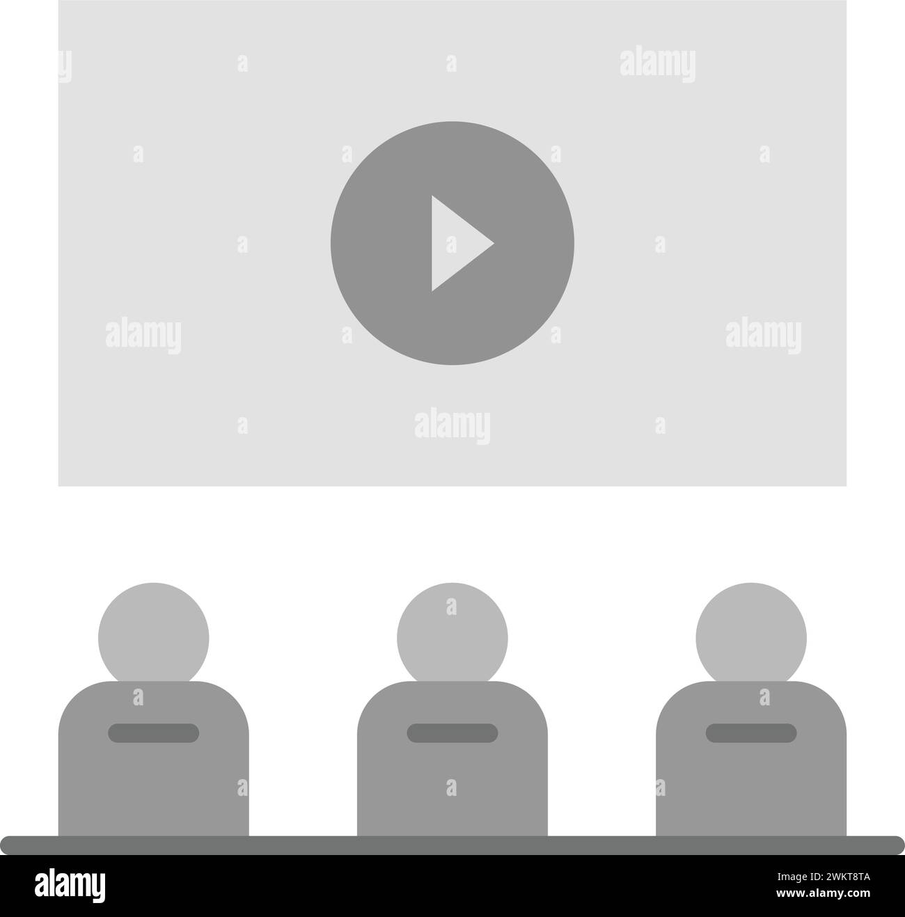 Vektorbild des Kinosymbols. Stock Vektor