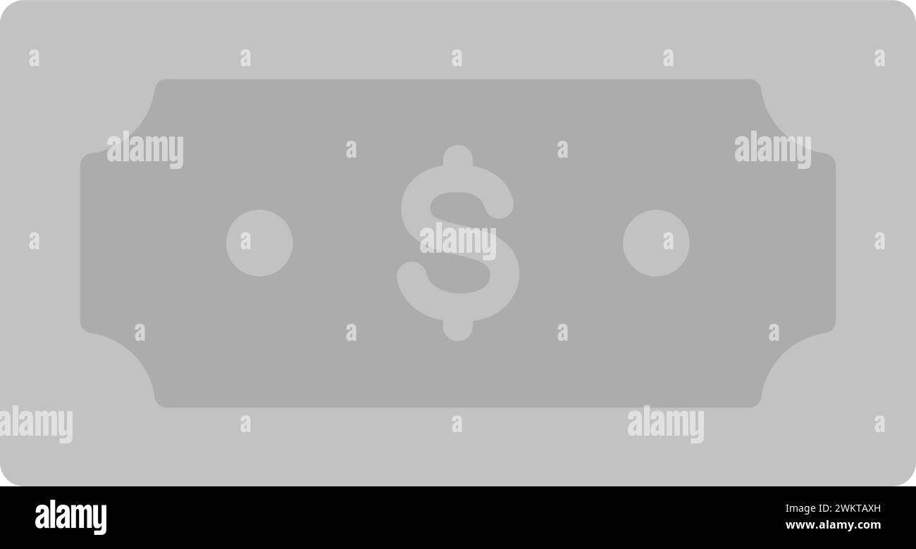 Vektorbild des Symbols "Dollar-Währung". Stock Vektor
