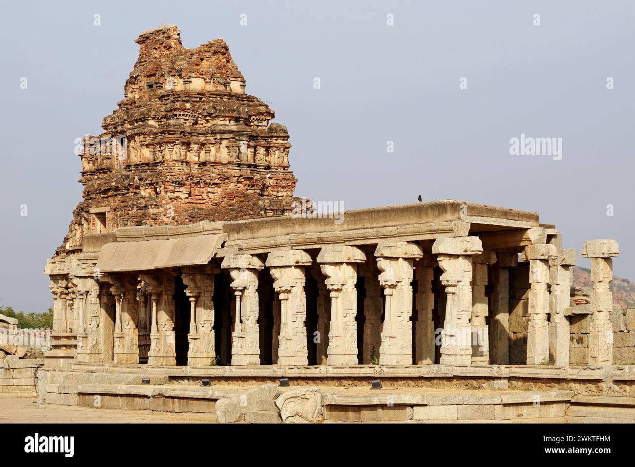 Vijaya Vittala Tempel, Hampi, Hosapete, Karnataka, Indien Stockfoto