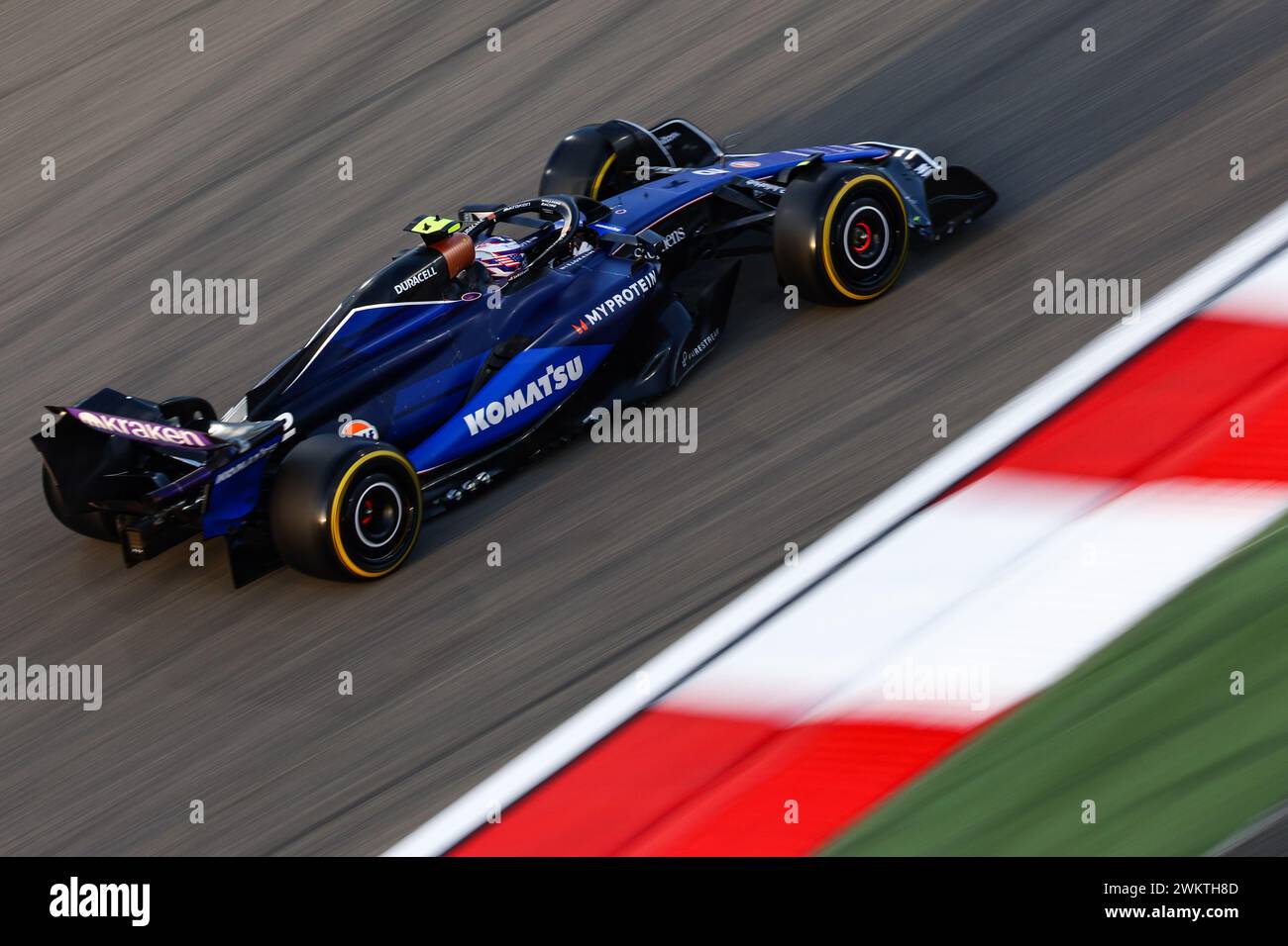 Sakhir, Bahrain. Februar 2024. Logan Sargeant (USA) Williams Racing FW46. 22.02.2024. Formel-1-Test, Sakhir, Bahrain, Tag Zwei. Das Foto sollte lauten: XPB/Alamy Live News. Stockfoto