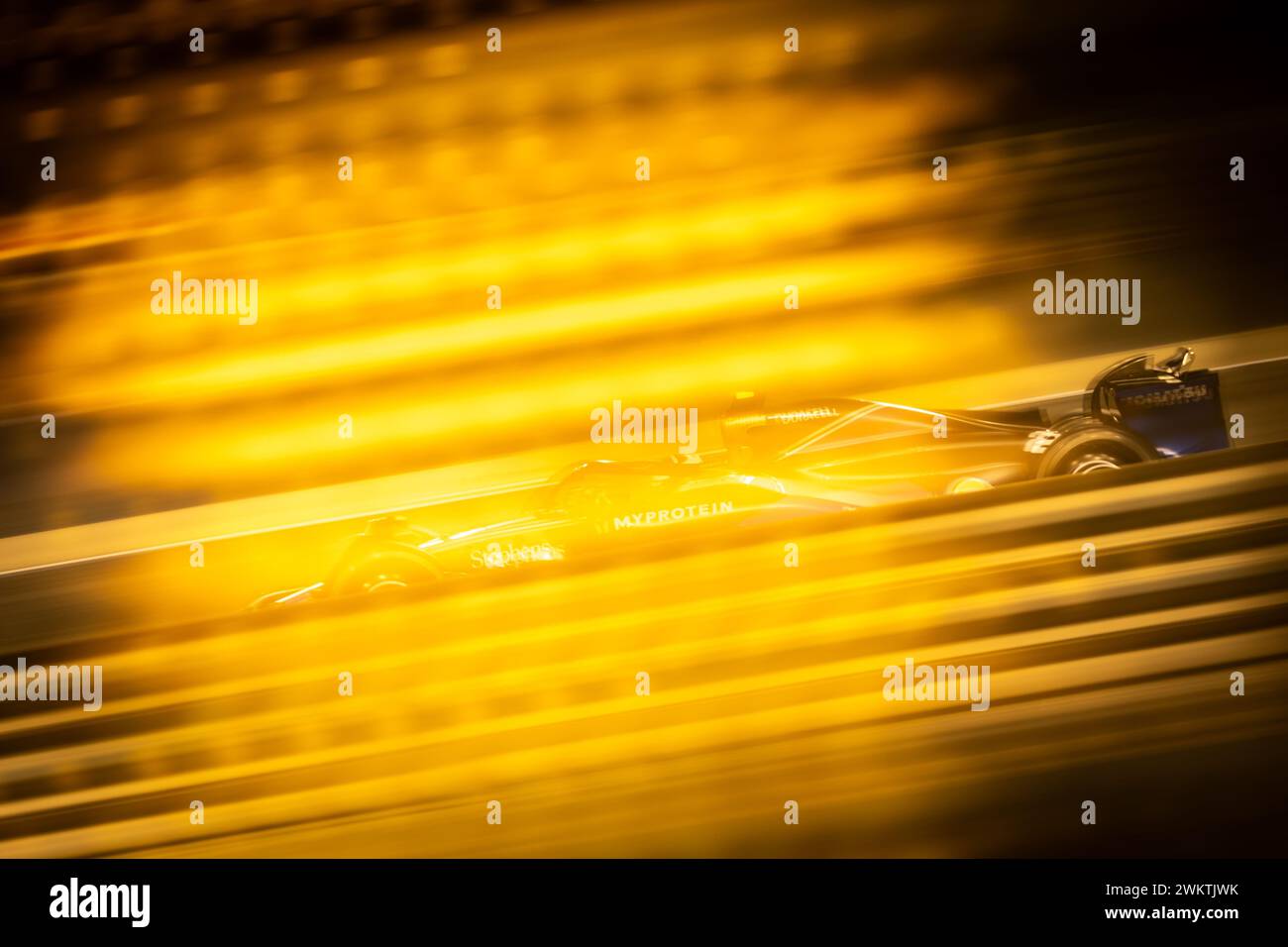 Sakhir, Bahrain. Februar 2024. Logan Sargeant (USA) Williams Racing FW46. 22.02.2024. Formel-1-Test, Sakhir, Bahrain, Tag Zwei. Das Foto sollte lauten: XPB/Alamy Live News. Stockfoto