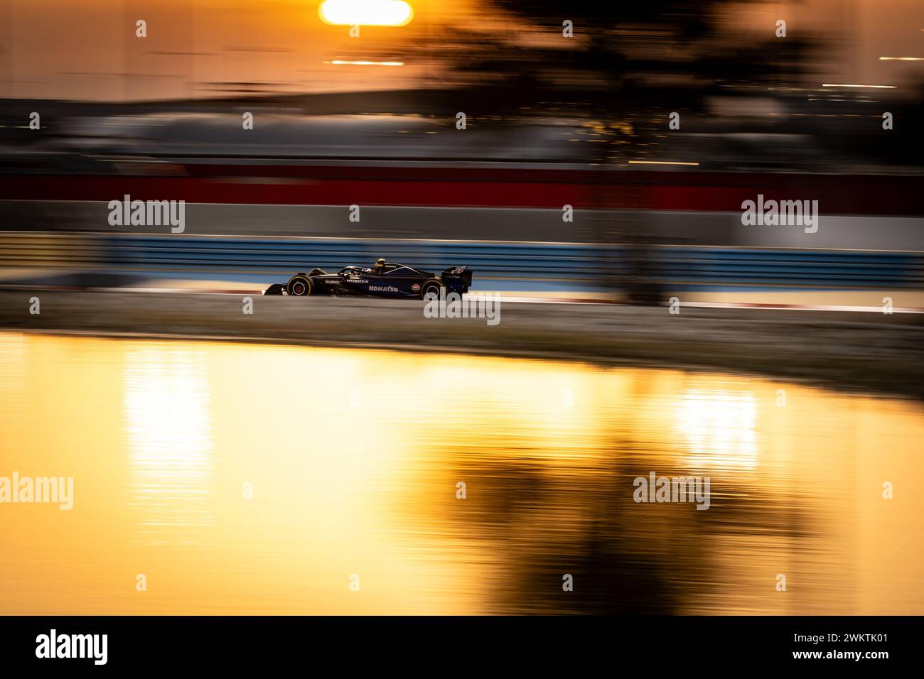 Sakhir, Bahrain. Februar 2024. Logan Sargeant (USA) Williams Racing FW46. 22.02.2024. Formel-1-Test, Sakhir, Bahrain, Tag Zwei. Das Foto sollte lauten: XPB/Alamy Live News. Stockfoto