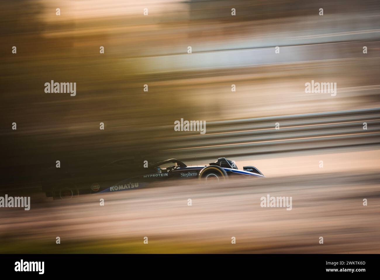 Sakhir, Bahrain. Februar 2024. Logan Sargeant (USA) Williams Racing FW46. 22.02.2024. Formel-1-Test, Sakhir, Bahrain, Tag Zwei. Das Foto sollte lauten: XPB/Alamy Live News. Stockfoto