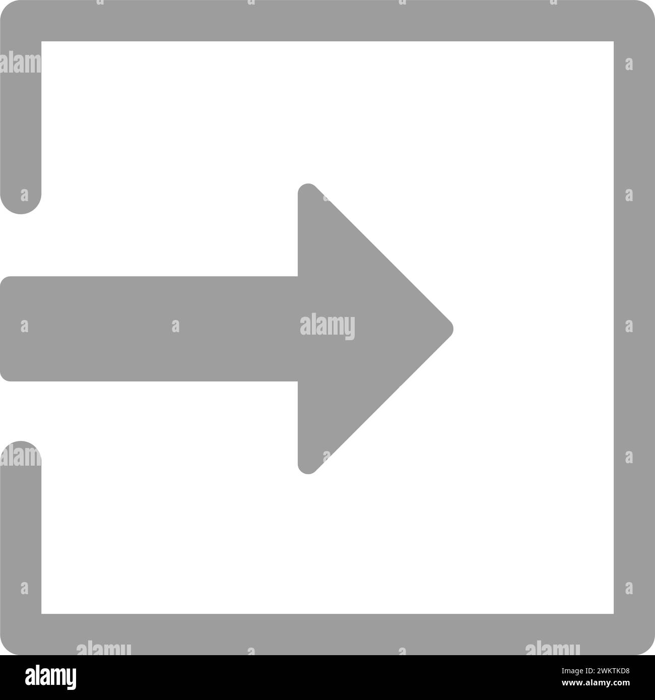 Vektorbild des Symbols für Eingabesymbole. Stock Vektor