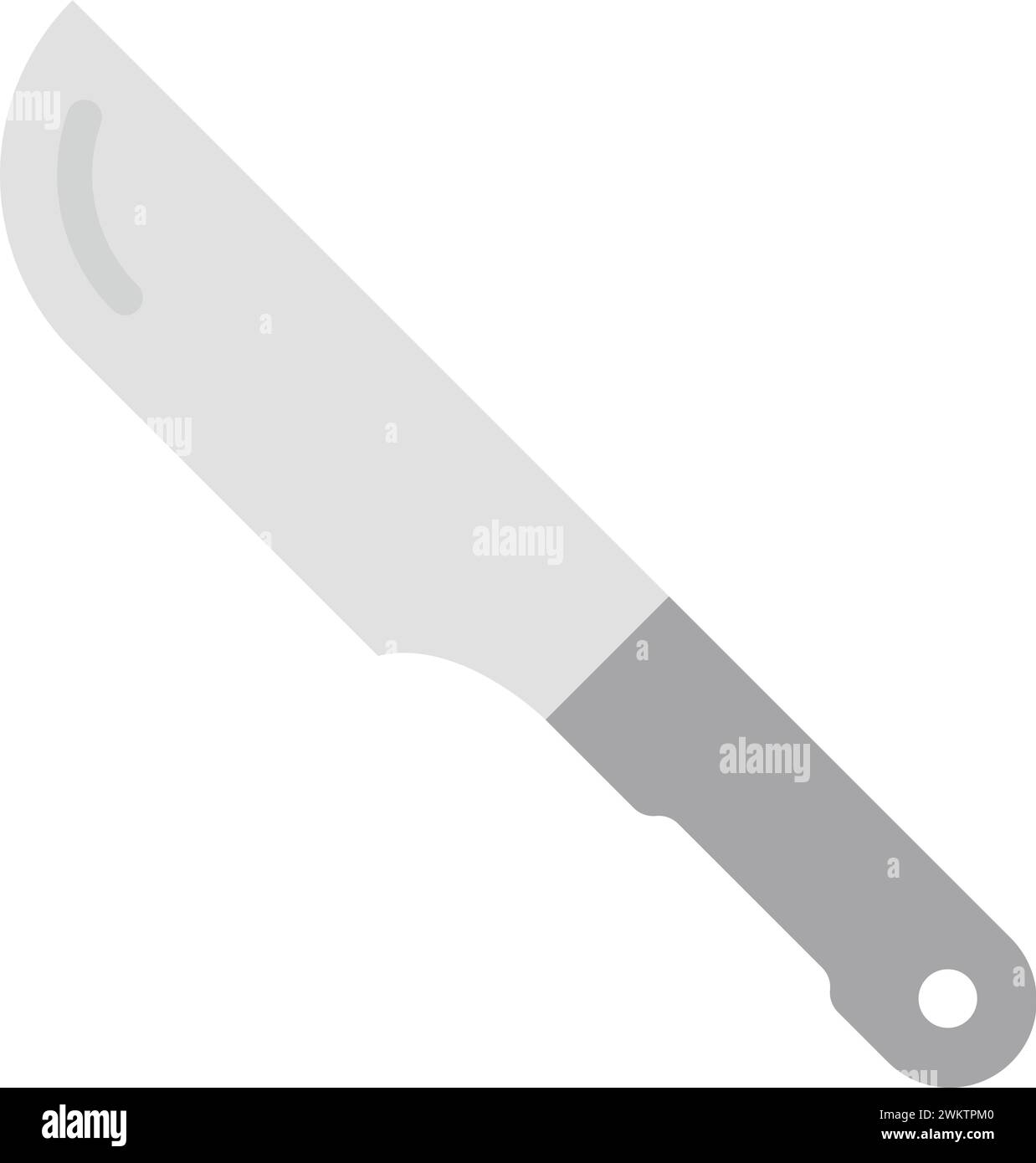 Küchenmesser Symbol Vektorbild. Stock Vektor