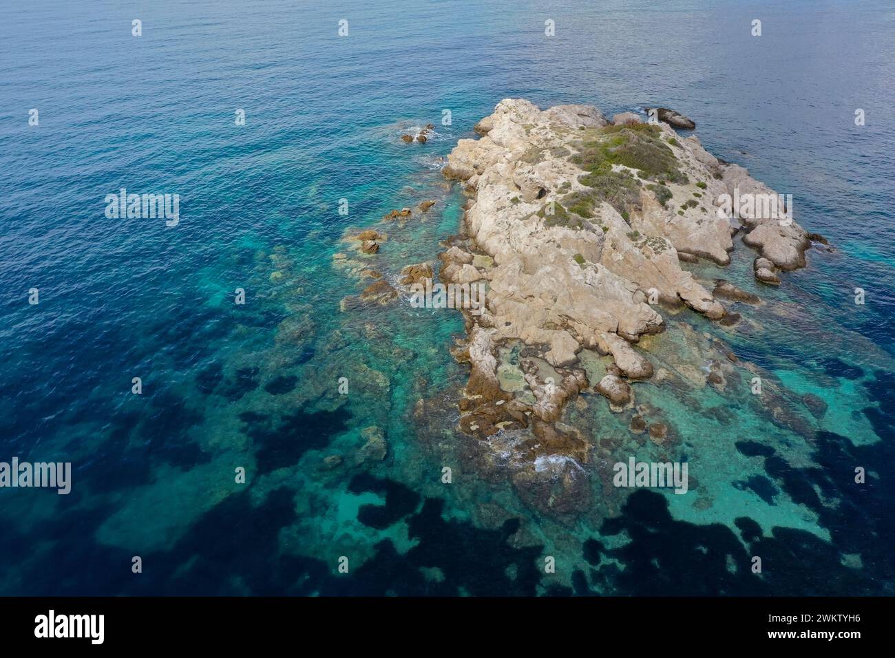 Halbinsel Pelješac, Peljesac, Nähe der Ortschaft Žuljana, Zuljana, im Süden von Kroatien, Adria, Adriatisches Meer, Mittelmeer, Küste, Dalmatien. Pelj Stockfoto