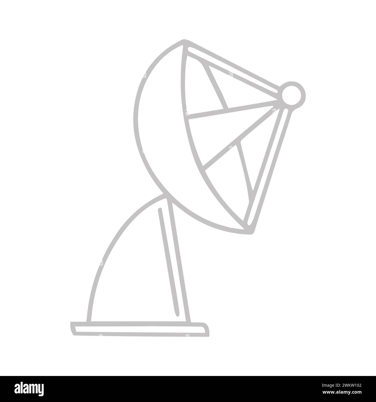 Symbol Für Satellitenschüssel Stock Vektor