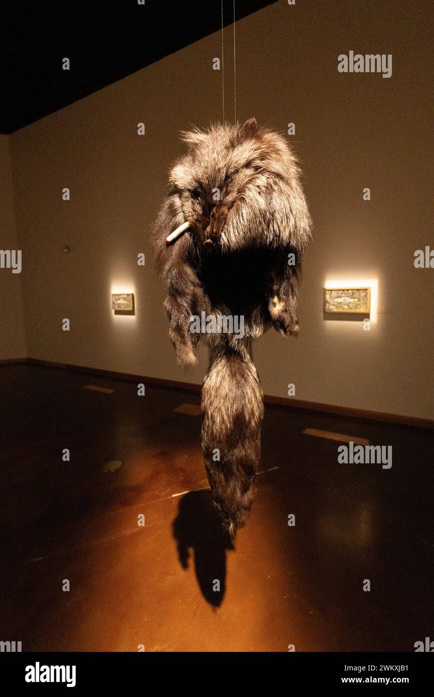 Der Wanuskewin Heritage Park, Saskatoon, Saskatchewan, widmet sich der Erhaltung des Erbes der Ureinwohner der First Nations in Kanada. Stockfoto