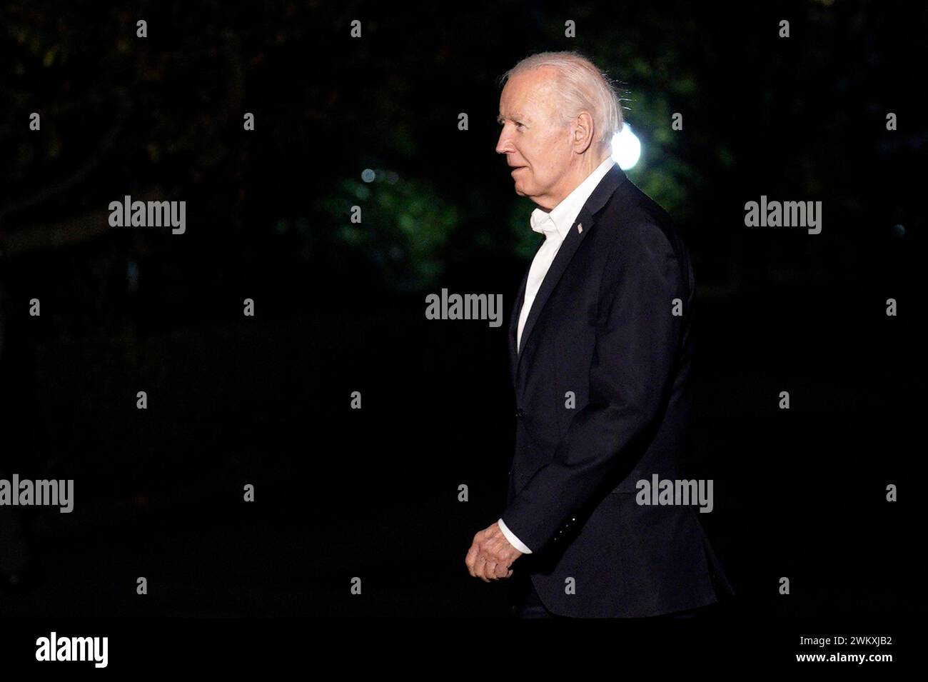 Washington, Usa. Februar 2024. US-Präsident Joe Biden kehrt am Donnerstag, den 22. Februar 2024, von Kalifornien ins Weiße Haus in Washington zurück. Foto: Yuri Gripas/UPI Credit: UPI/Alamy Live News Stockfoto